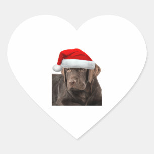 Chocolate Lab Shirt Labrador Retriever Dog Christm Heart Sticker