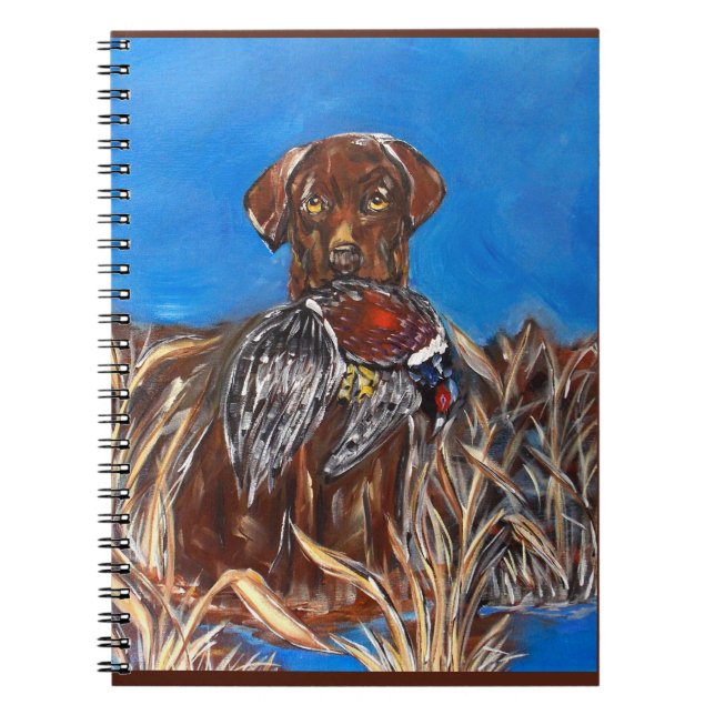 CHOCOLATE LAB SPIRAL NOTEBOOK (Front)
