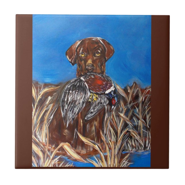 CHOCOLATE LAB TILE (Front)