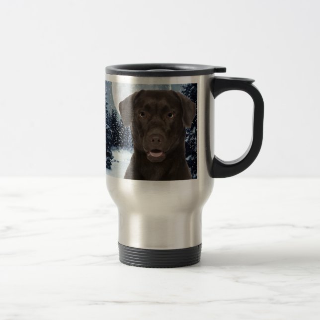 Chocolate Lab Travel Mug (Right)