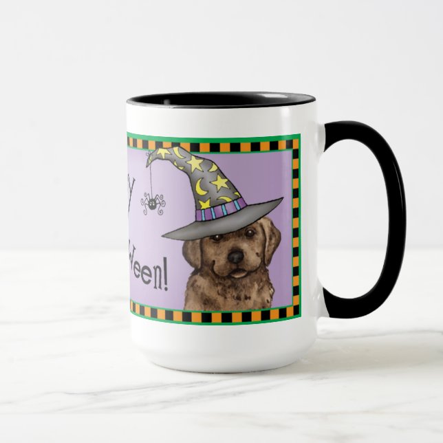 Chocolate Lab Witch Mug (Right)