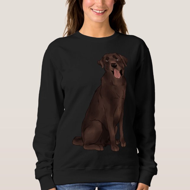 Chocolate Labrador 183 Sweatshirt (Front)
