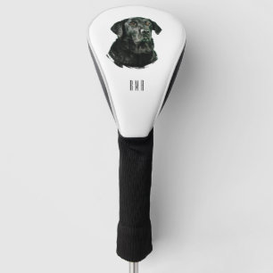 Chocolate Labrador Black Lab Golf Head Cover