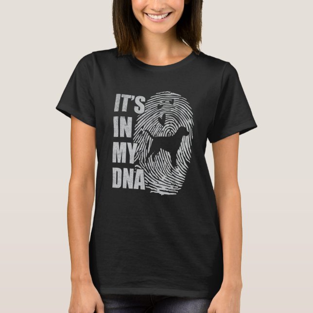 Chocolate Labrador DNA Dog Mum Dad Dog T-Shirt (Front)