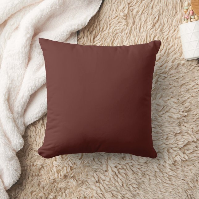 Chocolate Labrador Dog Fur Brown Solid Colour Cushion (Blanket)