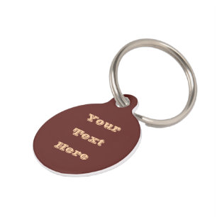 Chocolate Labrador Dog Fur Brown Solid Colour Pet Tag