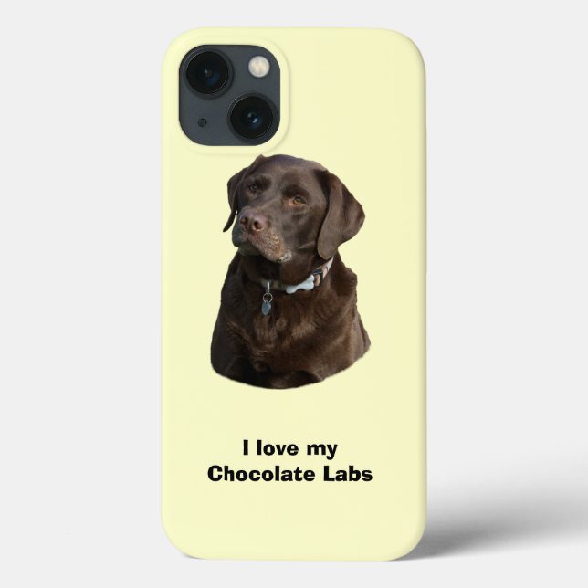 Chocolate Labrador dog photo portrait Case-Mate iPhone Case (Back)