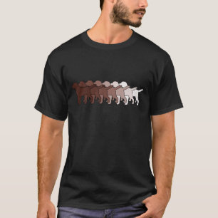 Chocolate Labrador Gradient T-Shirt