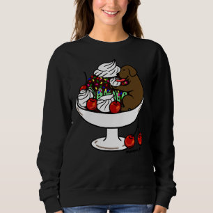 Chocolate Labrador Ice Cream Sundae Sweatshirt