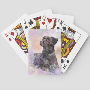 Chocolate Labrador Playing Cards