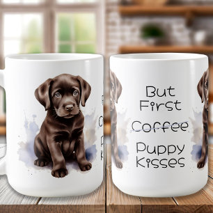 Chocolate Labrador Puppy Coffee Mug