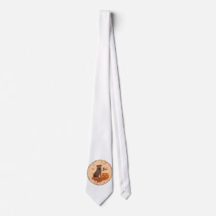 Chocolate Labrador Retriever Boo! Tie