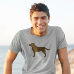 Chocolate Labrador Retriever Brown Lab Silhouette T-Shirt<br><div class="desc">This chocolate Labrador Retriever silhouette shirt is available in a variety of t-shirt styles for men,  women,  kids and babies. A cool gift for Chocolate Lab lovers for any occasion. Check out Jenn’s Doodle World for more dog breed tees including black and yellow Labrador Retrievers.</div>
