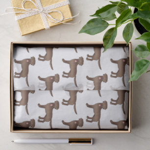Chocolate Labrador Retriever Cartoon Dog Pattern Tissue Paper