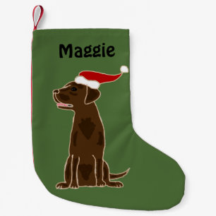 Chocolate Labrador Retriever Christmas Stocking