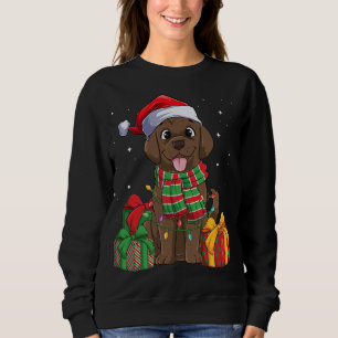 Chocolate Labrador Retriever Christmas Xmas Lab Do Sweatshirt