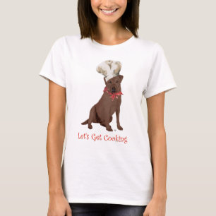 Chocolate Labrador Retriever Cooking T-Shirt