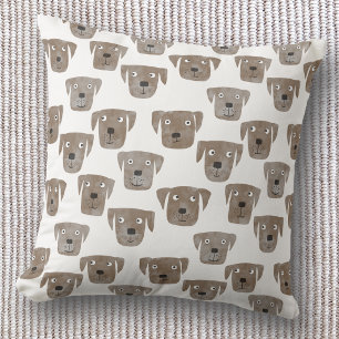 Chocolate Labrador Retriever Cute Cushion