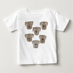 Chocolate Labrador Retriever Dog Baby T-Shirt