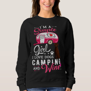 Chocolate Labrador Retriever Dog Cute Saying Campi Sweatshirt