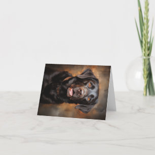 Chocolate Labrador Retriever Holiday Card
