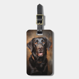 Chocolate Labrador Retriever Luggage Tag