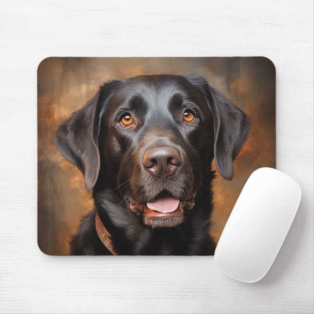 Chocolate Labrador Retriever  Mouse Pad (With Mouse)