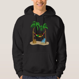 Chocolate Labrador Sleeping On The Hammock Hoodie