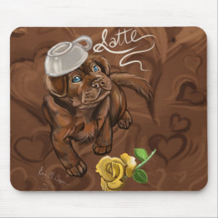 Chocolate Latte Lab Mouse Pad