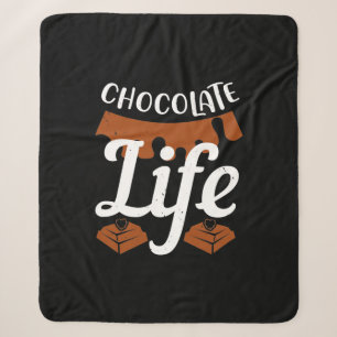 Chocolate Life Sherpa Blanket
