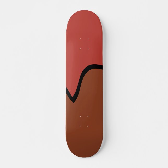 Chocolate lollipop skateboard (Front)