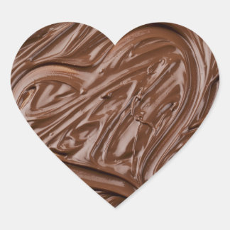 chocolate lovely heart sticker