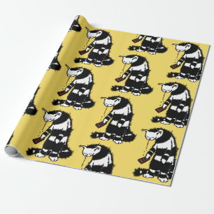 Chocolate Lover Funny Weird Cat Wrapping Paper