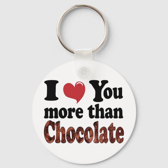 Chocolate Lover Key Ring (Front)