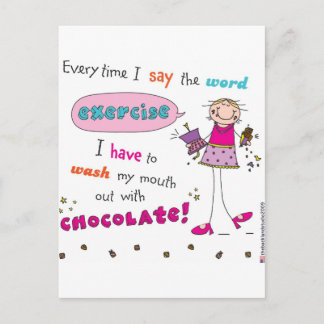 Chocolate Lover Postcard