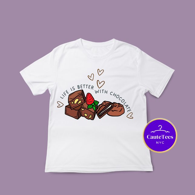 Chocolate Lover Quote Graphic  T-Shirt (Creator Uploaded)