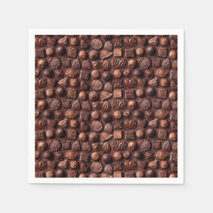 Chocolate Lover Sweet Cute Cozy Modern Food Napkin