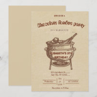 Chocolate Lovers Fondue Party Invitation