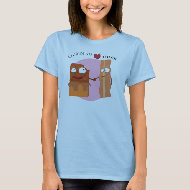 chocolate loves bacon T-Shirt (Front)
