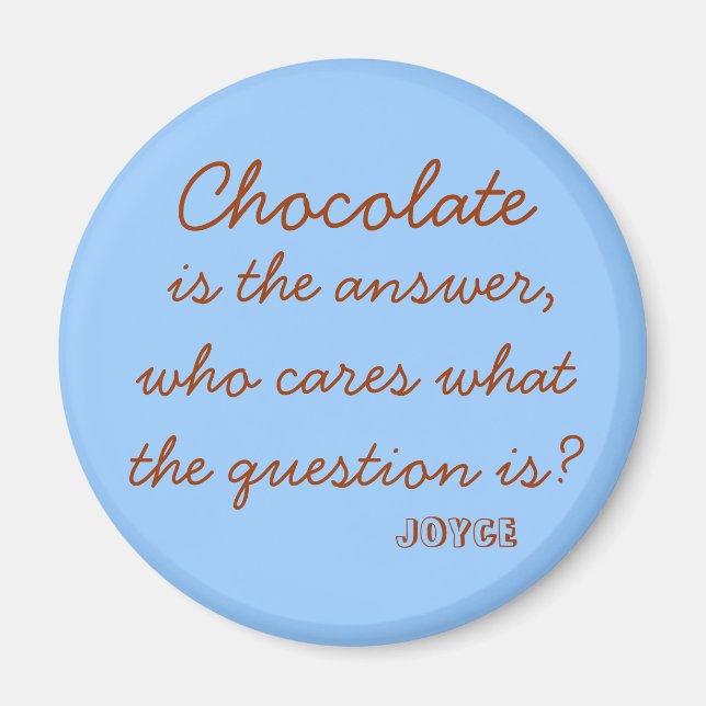 Chocolate magnet (Front)