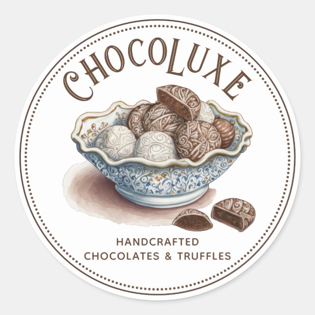 Chocolate Maker Chocolatier Product Label  (Front)