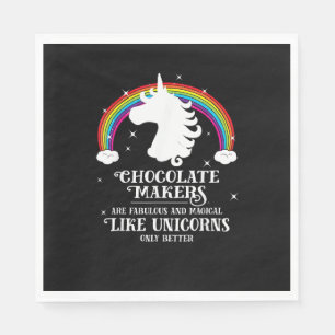 Chocolate Maker Fabulous Magical Like Unicorns Fun Napkin