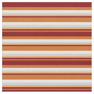 Chocolate, Maroon, Brown, Light Grey & Mint Cream Fabric