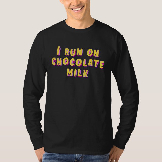 Chocolate Milk And Cookies  For Boys Girls Kids T-Shirt (Front)
