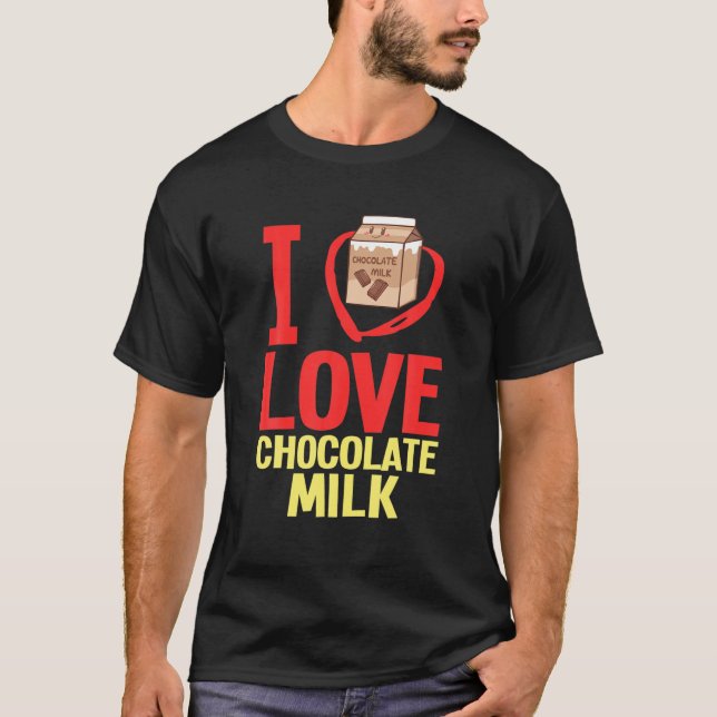 Chocolate Milk Choco Milkshake Shake Drink T-Shirt (Front)