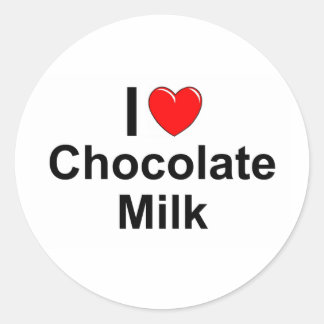 Chocolate Milk Classic Round Sticker