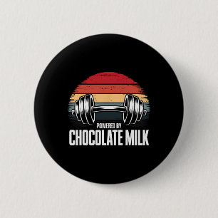 Chocolate Milk Gym Fitness Workout Bodybuilding 1  6 Cm Round Badge