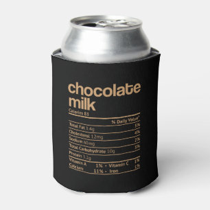 Chocolate Milk Nutrition Facts Funny Thanksgiving  Can Cooler