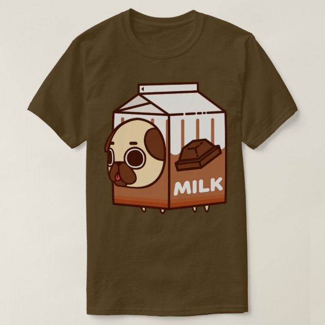Chocolate Milk Puglie T-Shirt (Design Front)