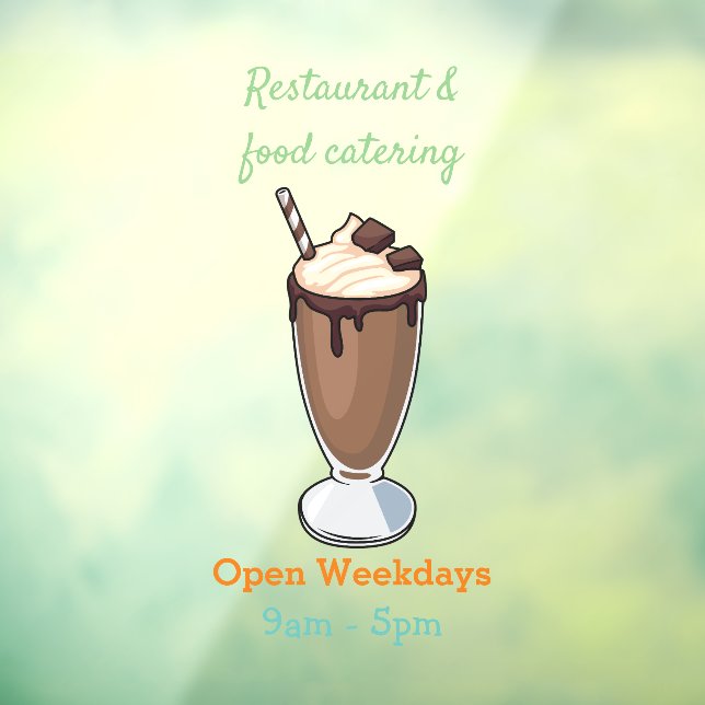Chocolate milkshake cartoon illustration (Sheet 3)